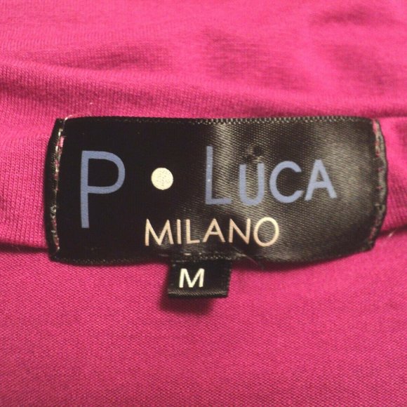 Patrizia Luca Milano Top M Magenta Mock Turtleneck - Picture 7 of 7